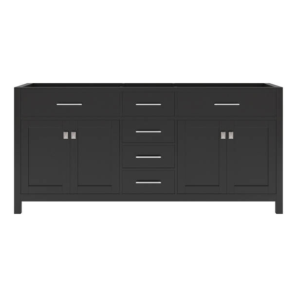 Winston Porter Slagelse 93'' Freestanding Double Bathroom Vanity with